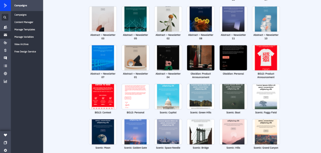 ActiveCampaign’s newsletter templates