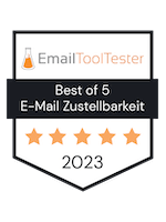 Best-of-5 E-Mail Zustellbarkeit badge