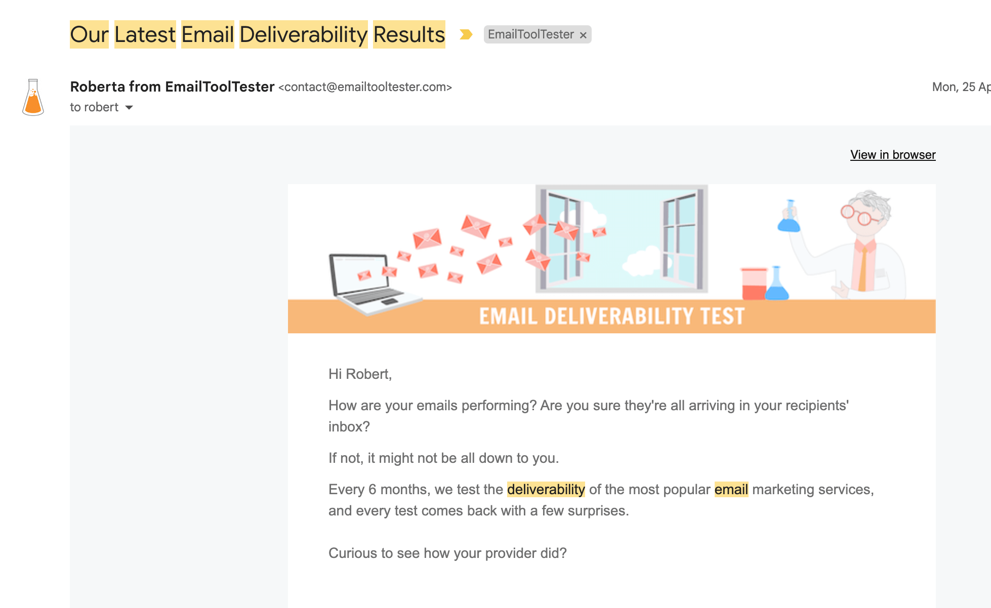 deliverability newsletter