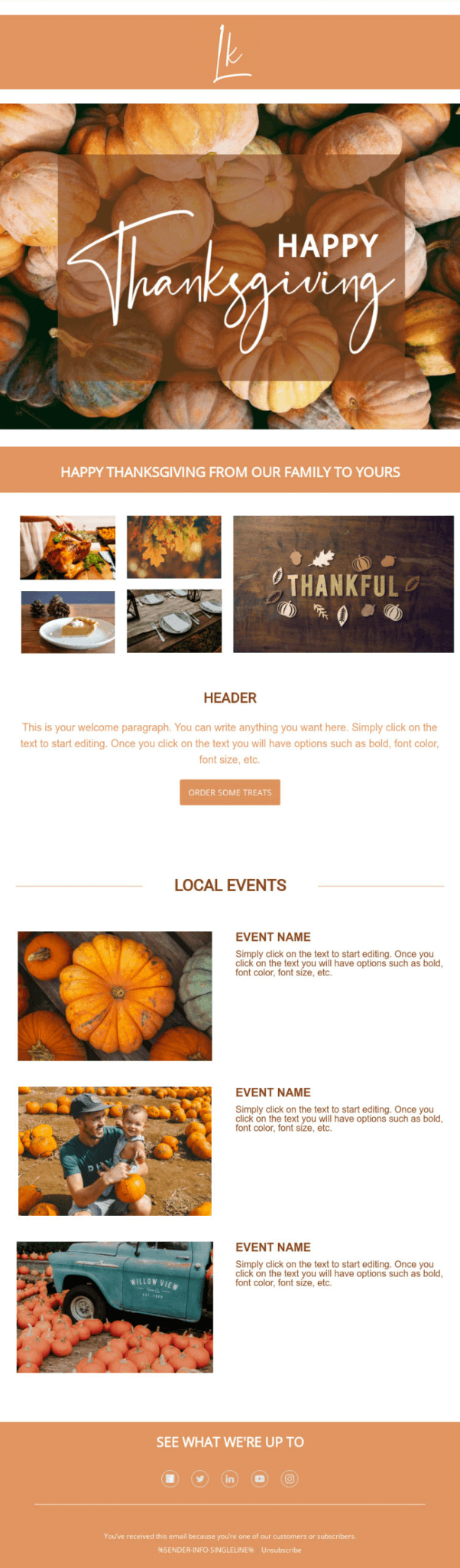 active campaign thanksgiving email template