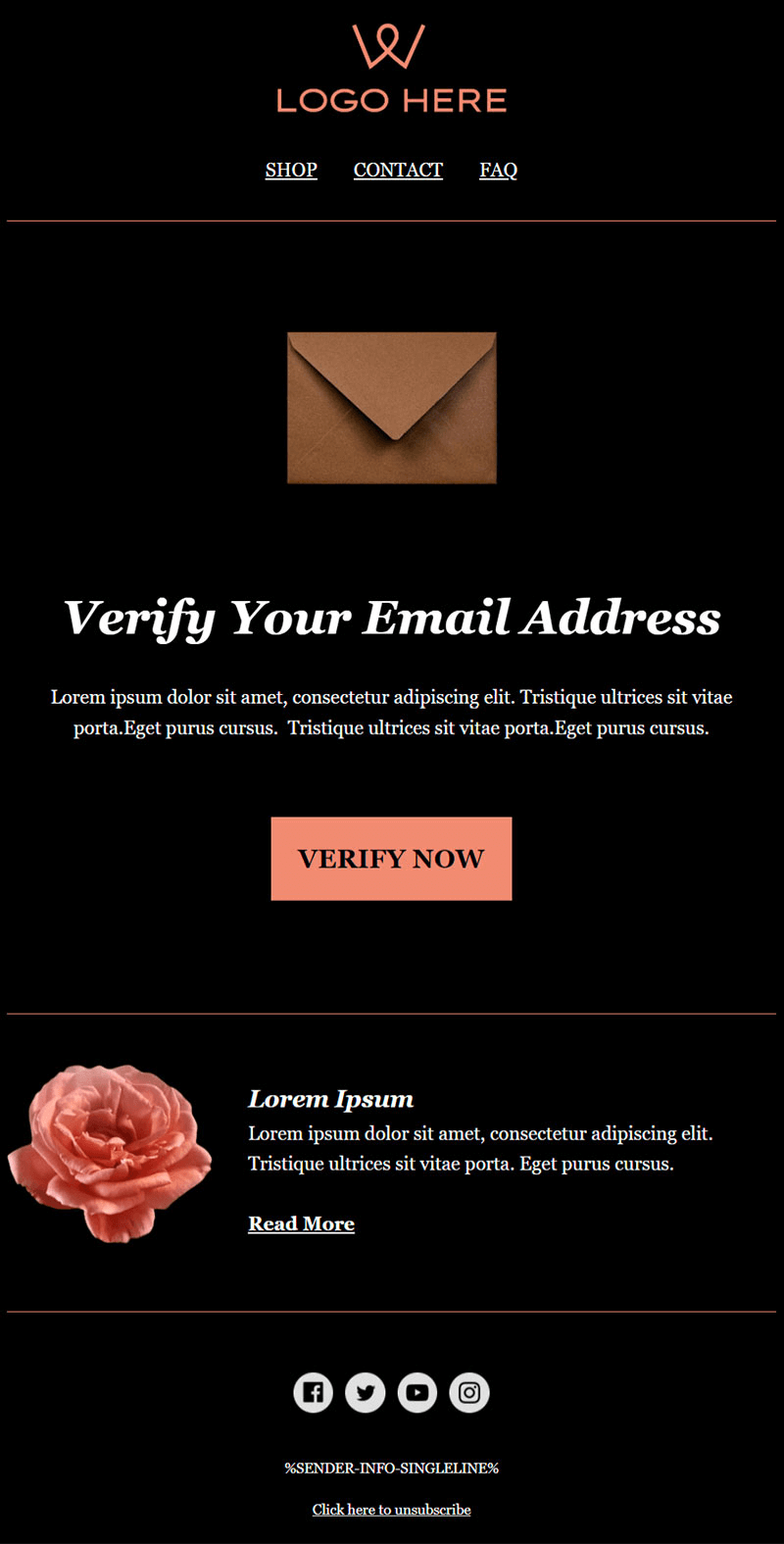 active campaign verify your email template