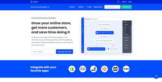 Best email marketing platforms for e-commerce - 3. ActiveCampaign 