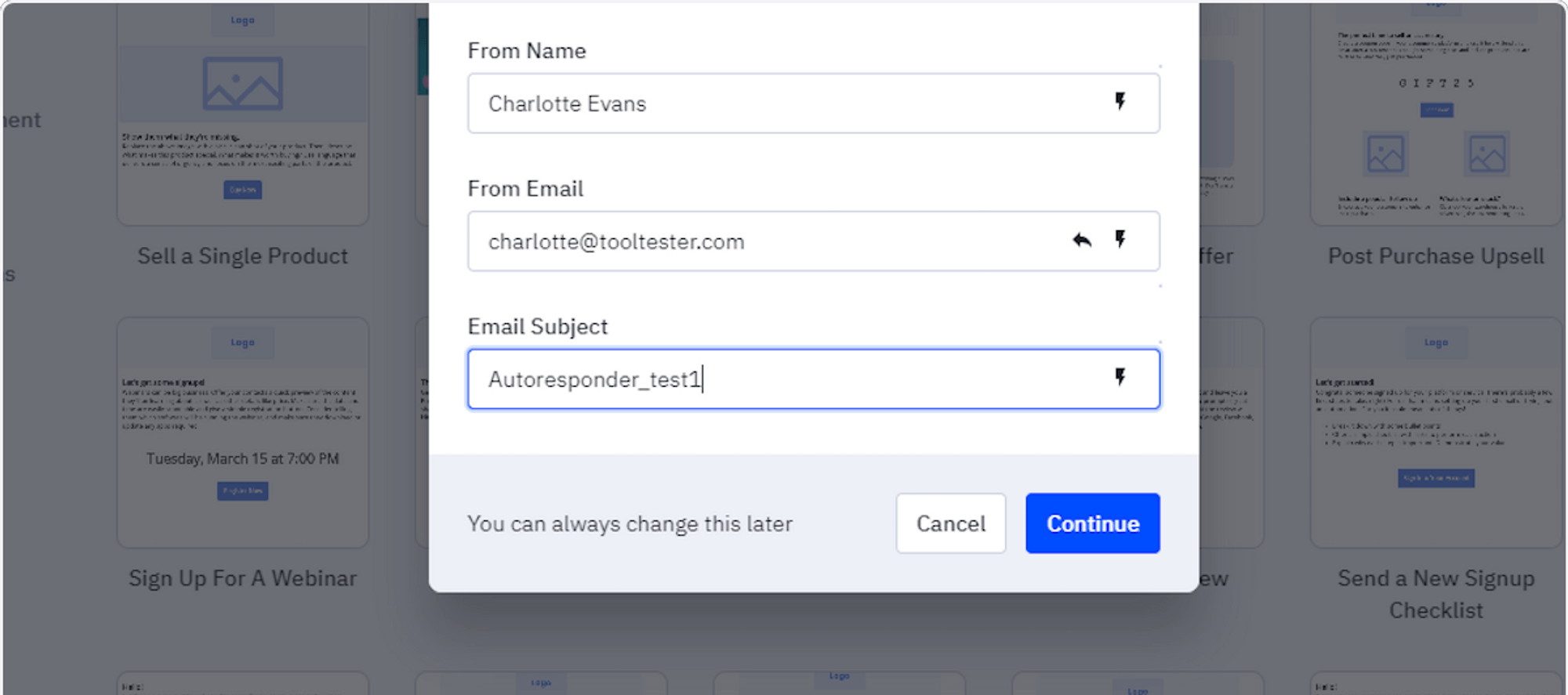 ActiveCampaign Autoresponder Example
