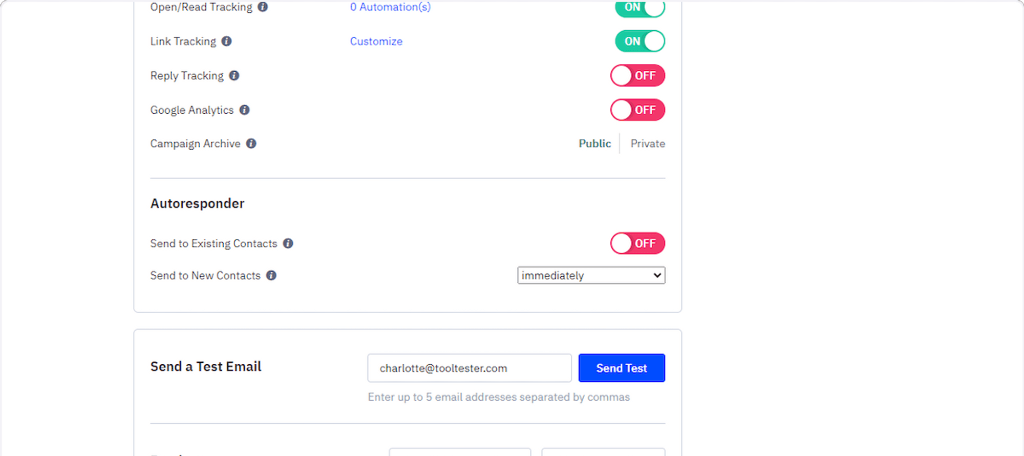 ActiveCampaign Setting Autoresponder