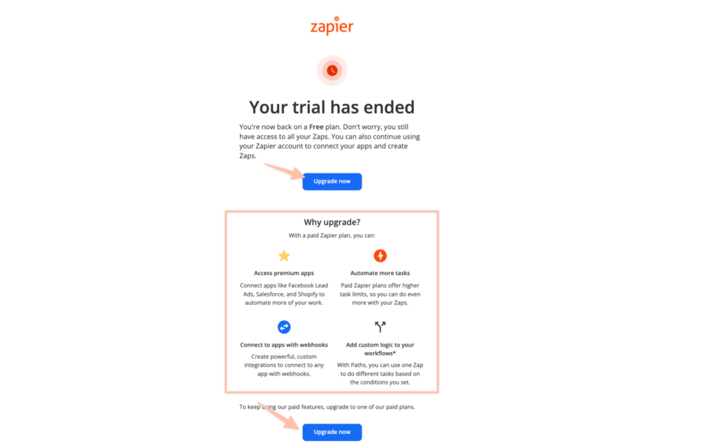 zapier email funnel example