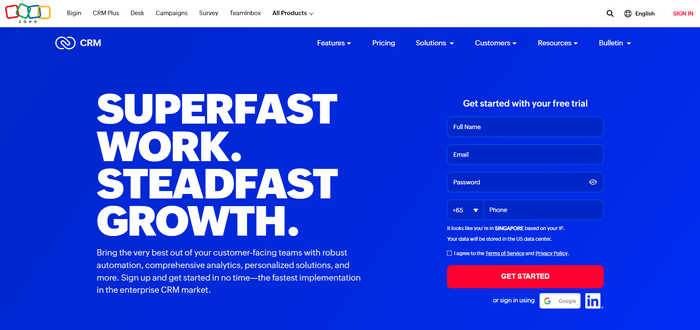 Zoho CRM