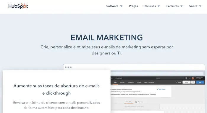 hubspot email marketing gratuito