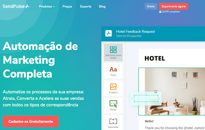 sendpulse ferramenta email marketing gratuita