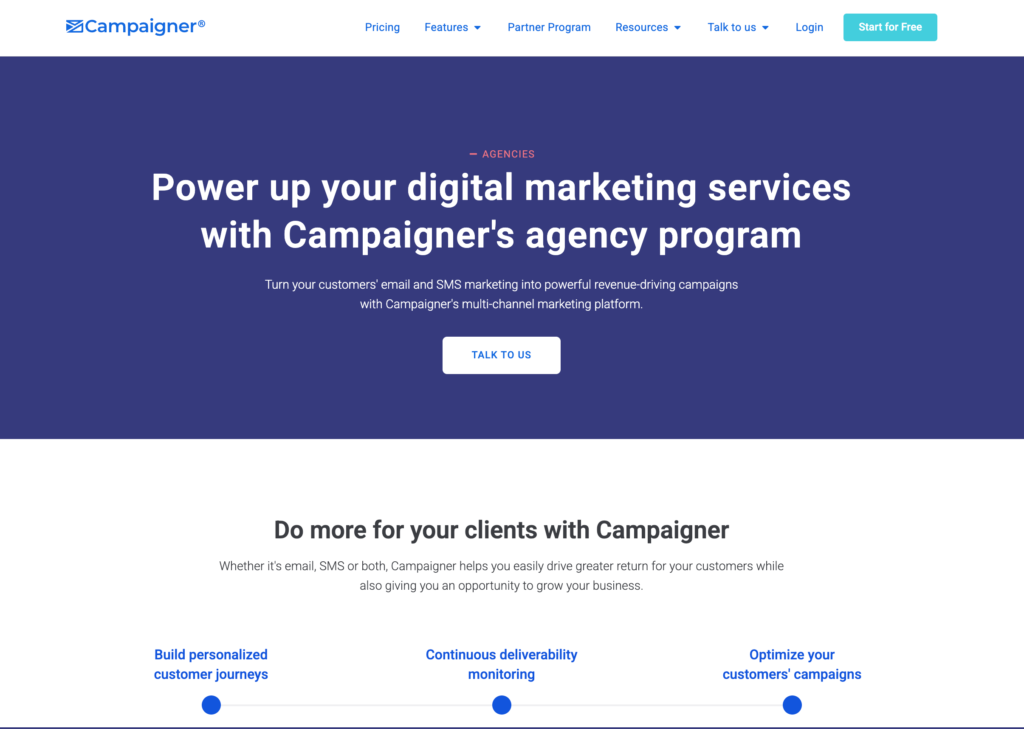 agency page campaigner 
