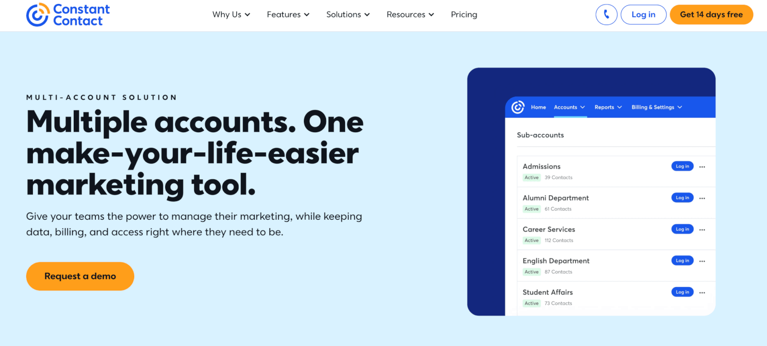 constant contact multi account