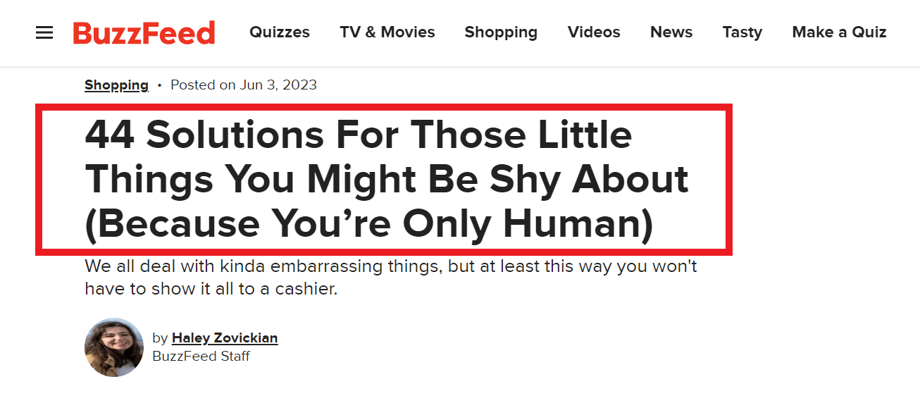 Creative Subject Line