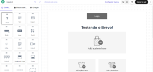 editor de emails do brevo