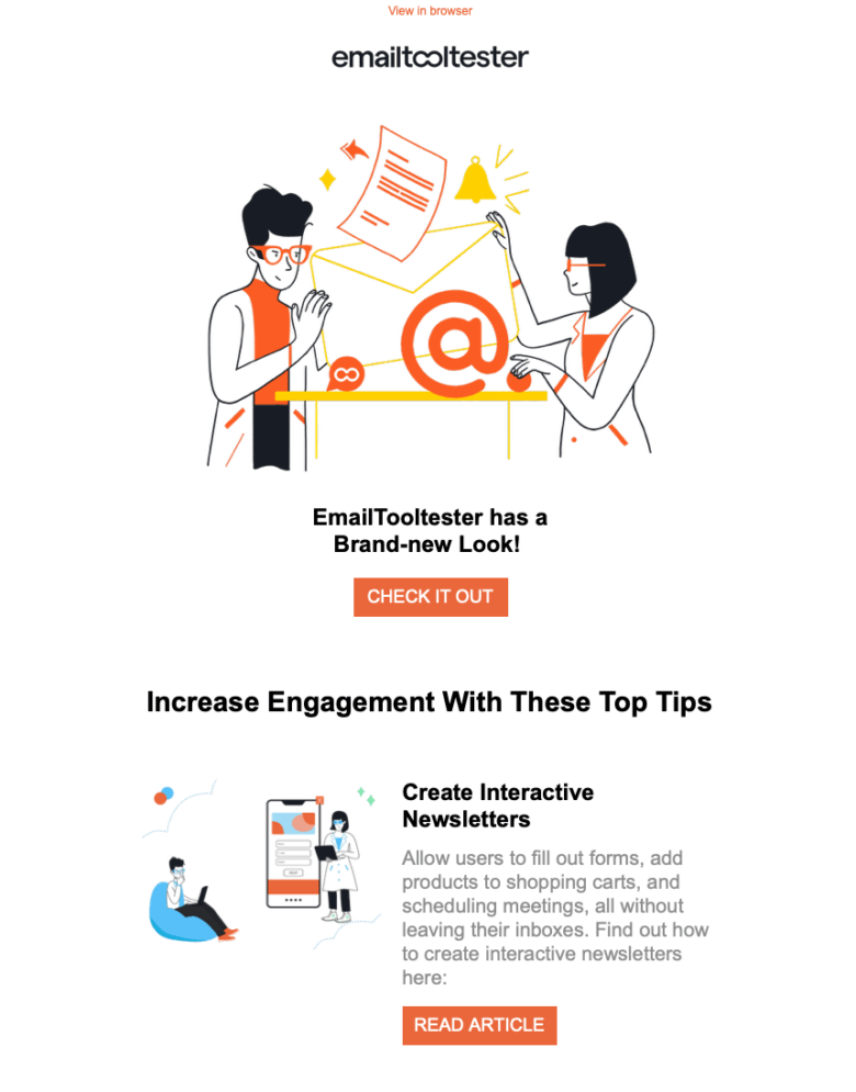 emailtooltester newsletter