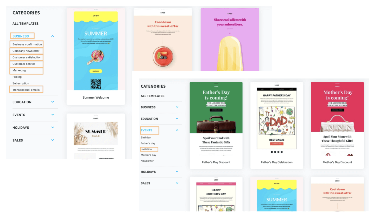getresponse templates