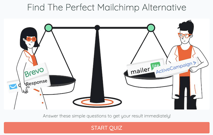 mailchimp alternatives quiz