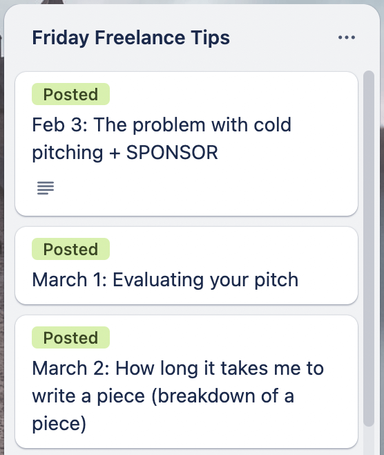 newsletter idea outlines