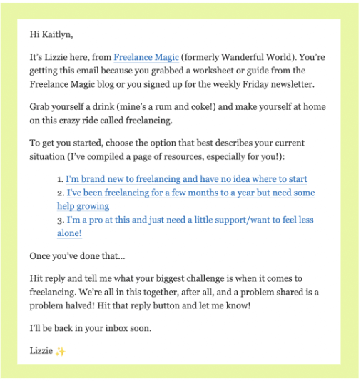 newsletter questions
