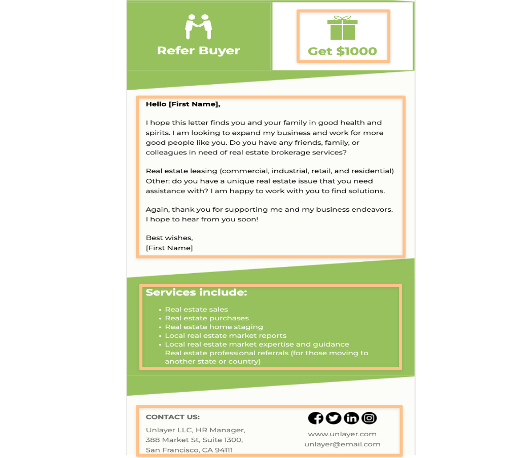 referral email real estate