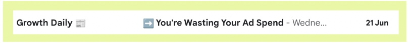 short subject line
