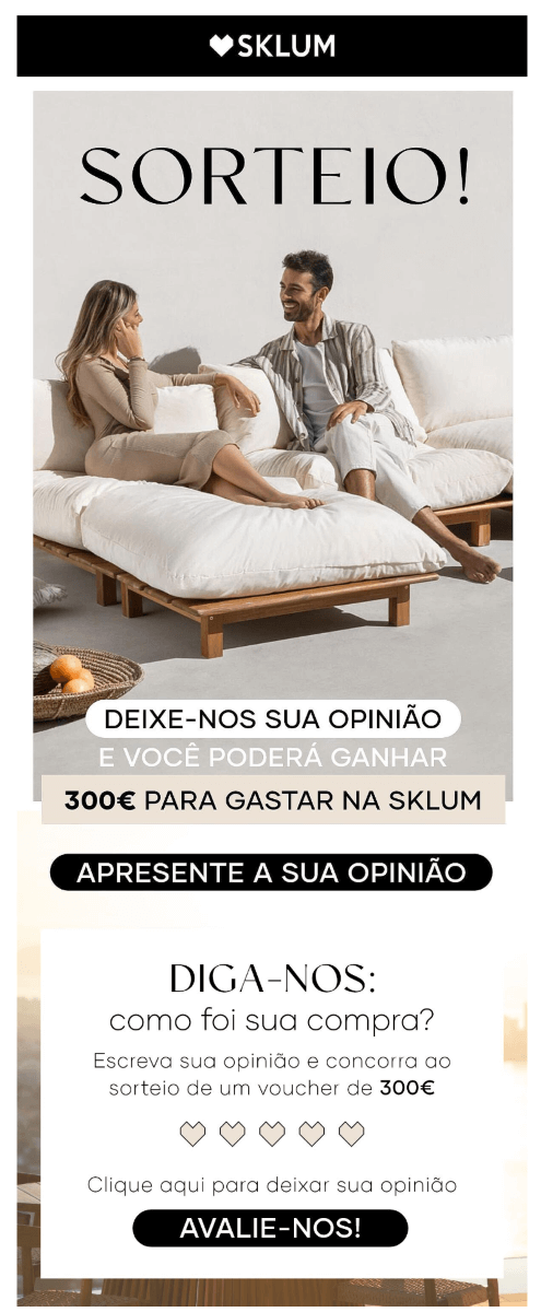 sklum feedback email 