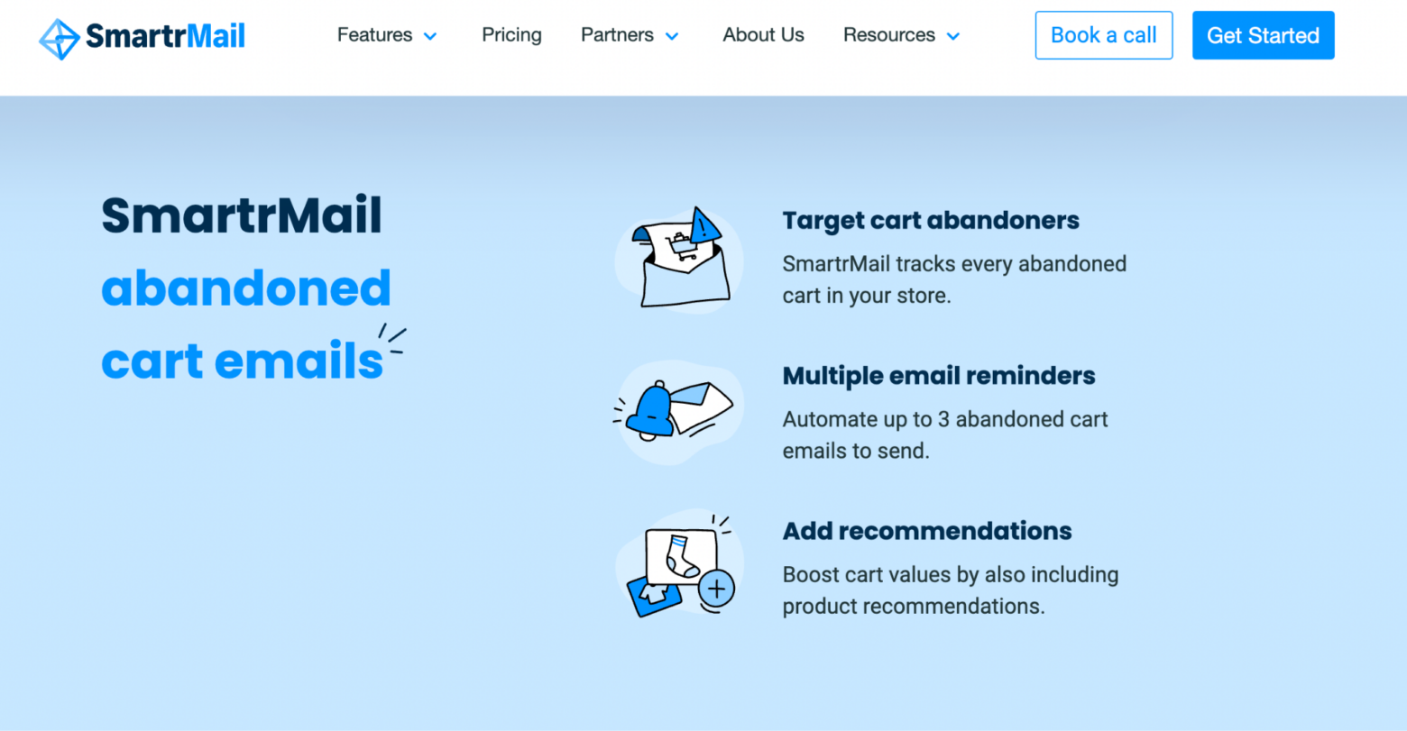 smartrmail cart abandonment