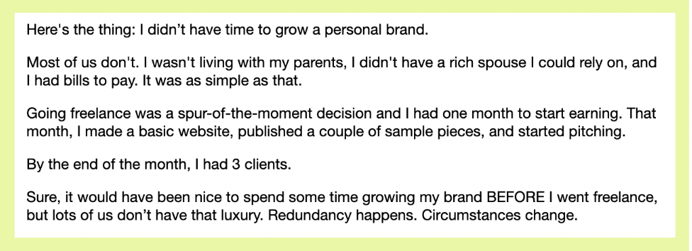 storytelling in newsletters