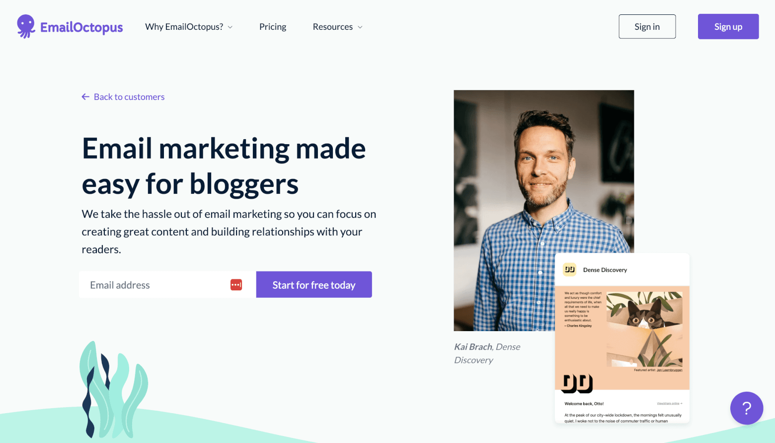 emailoctopus for bloggers