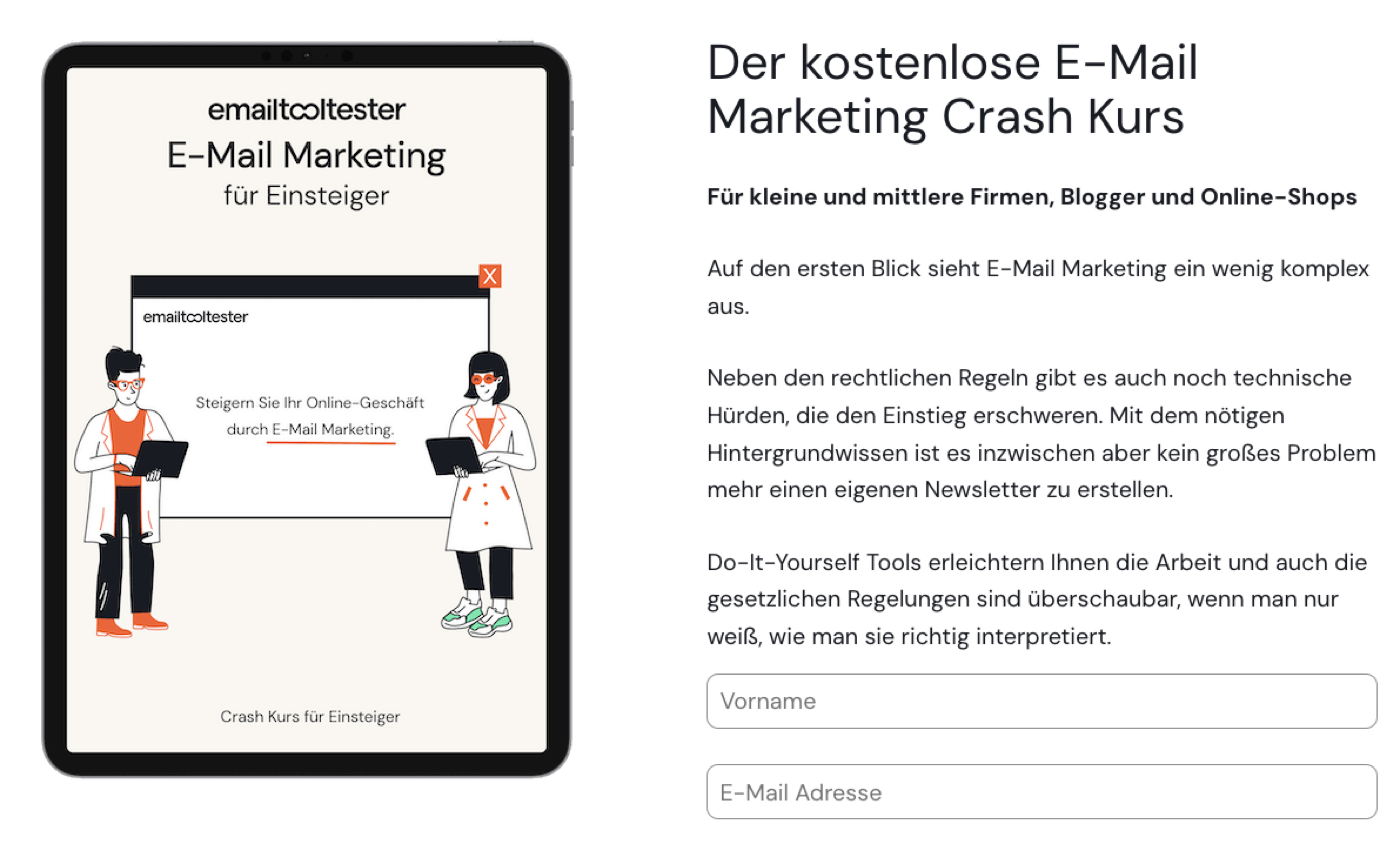 emailtooltester ebook beispiel