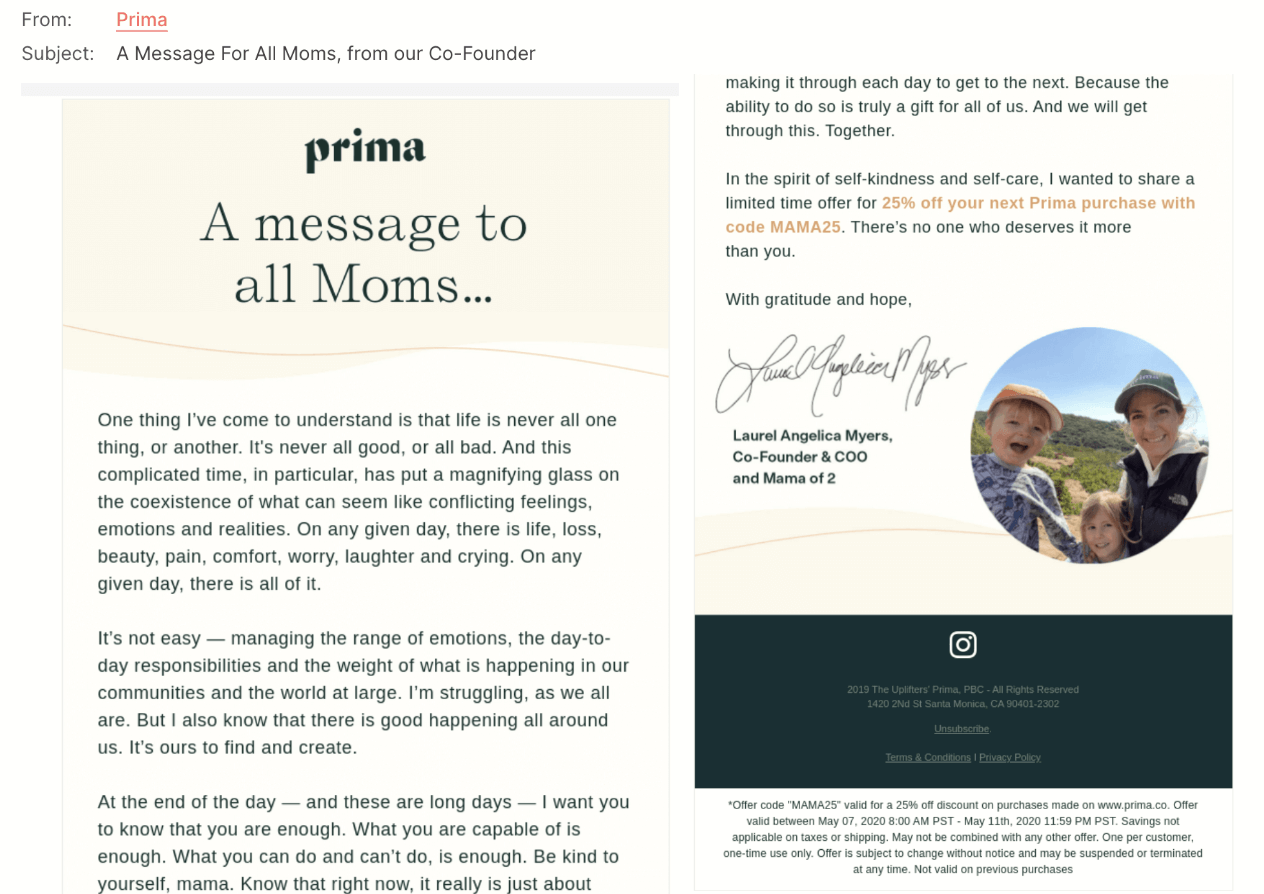 founders email newsletter idea