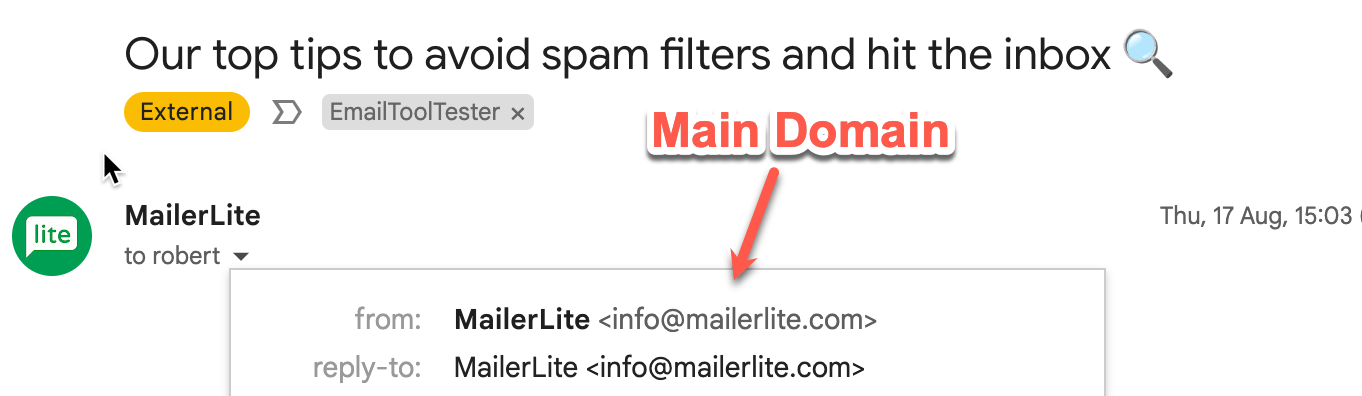 mailerlite sender email