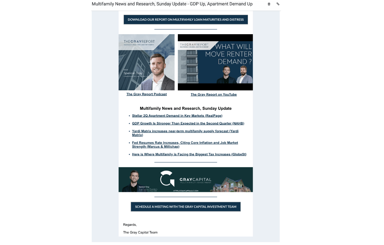 news roundup newsletter