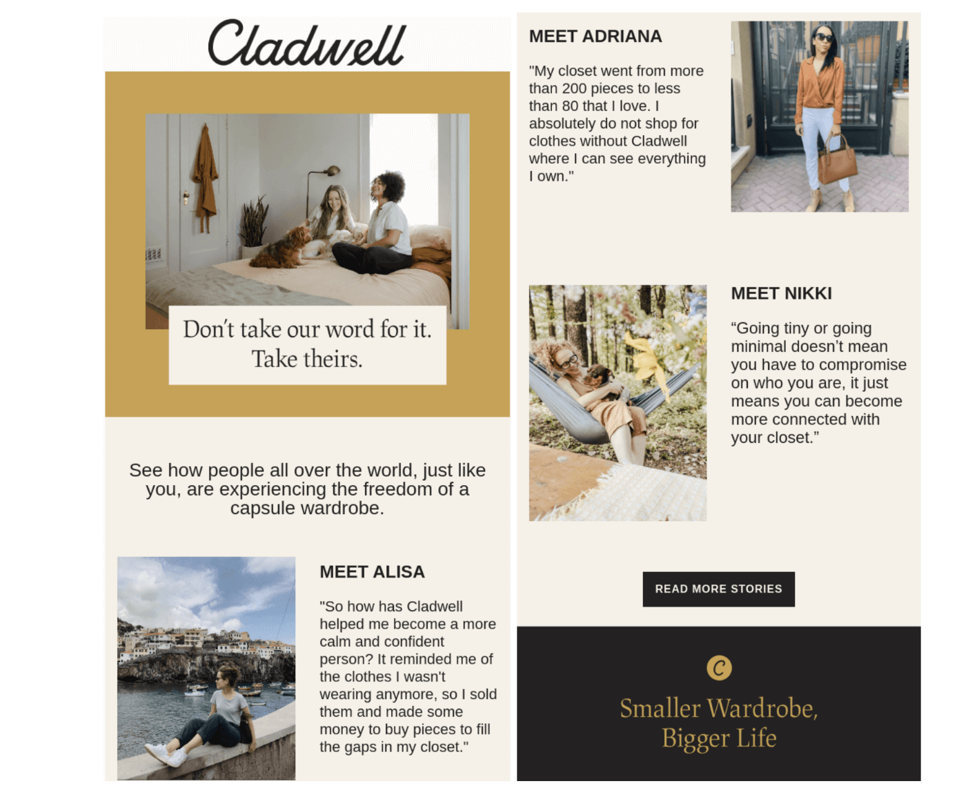 testimonials newsletter