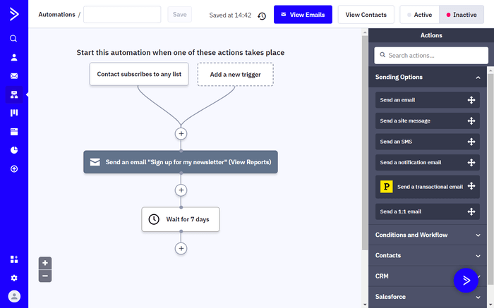 ActiveCampaign automation builder