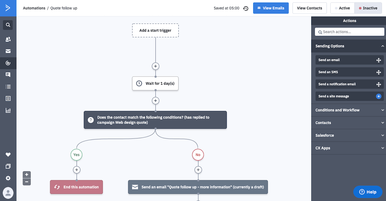 activecampaign automation builder