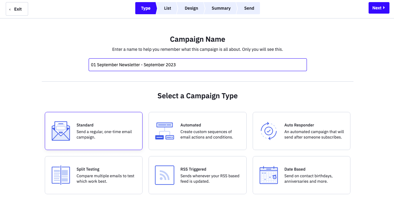 activecampaign campaign options