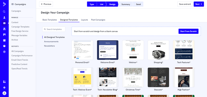 ActiveCampaign email templates