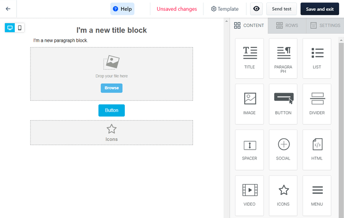 ClickFunnels email template builder