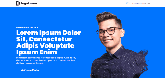 ClickFunnels landing page with email form