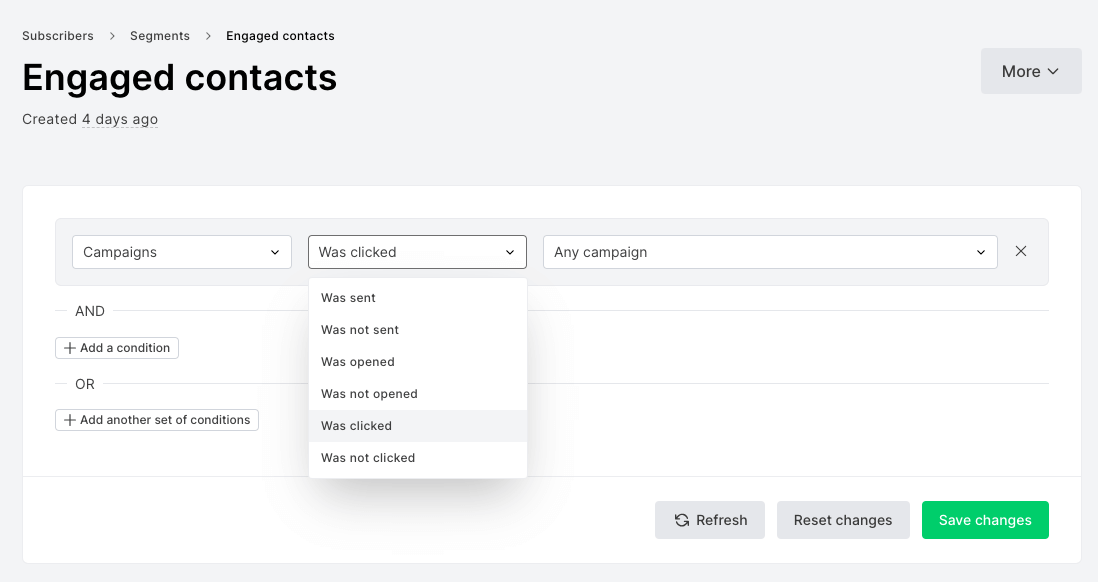 mailerlite segments