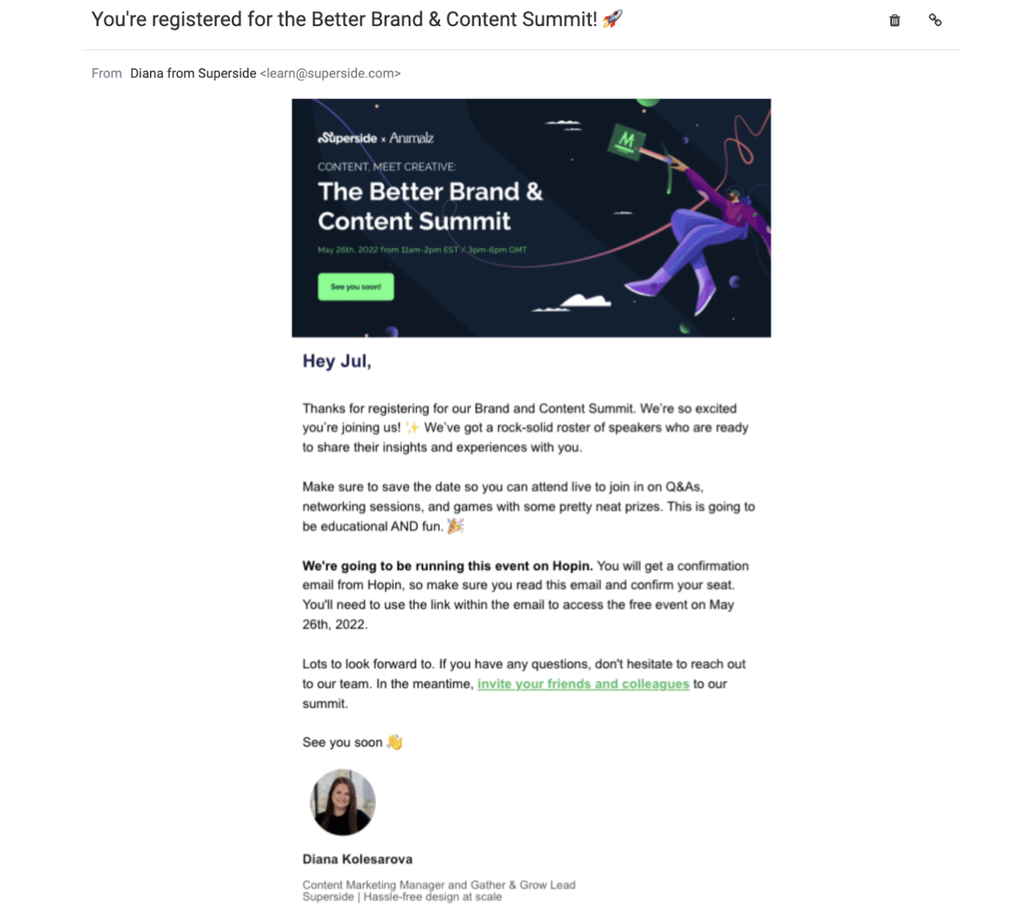 superside event email