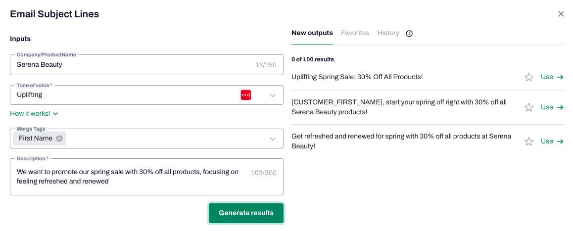 tinyemail subject line generator