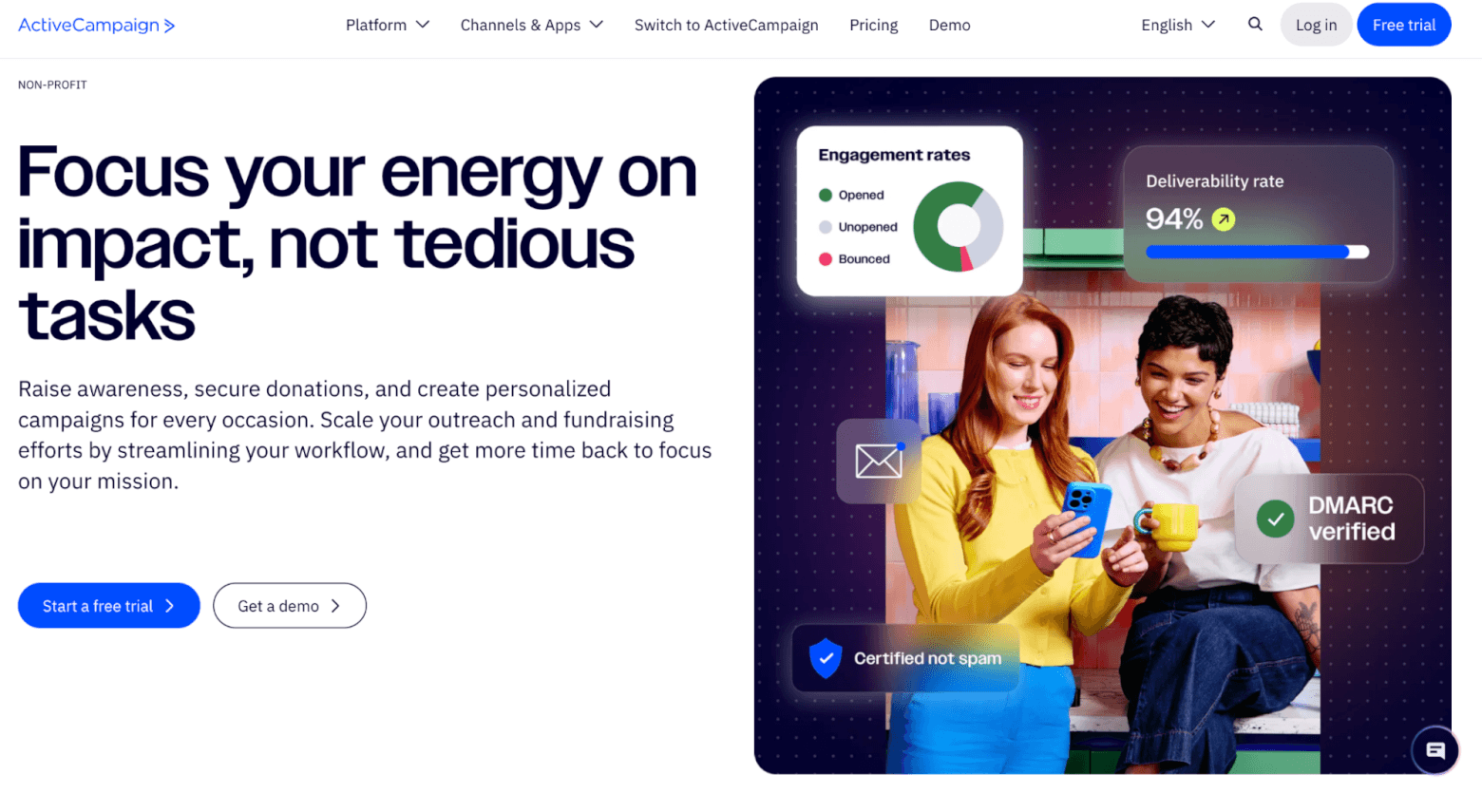 activecampaign for nonprofits