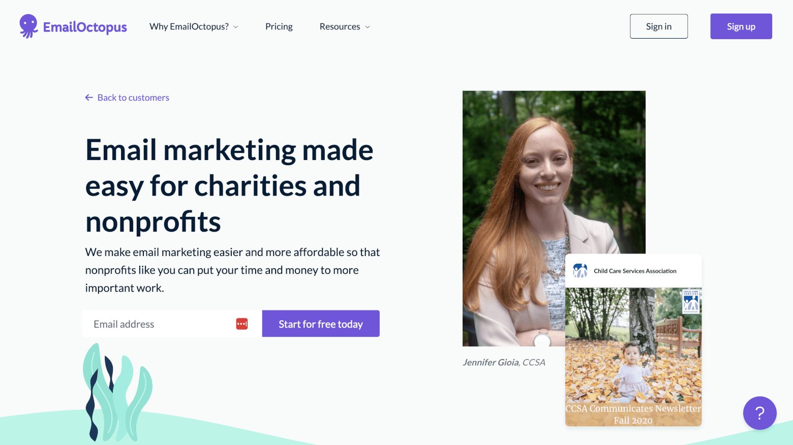 email octopus for nonprofits