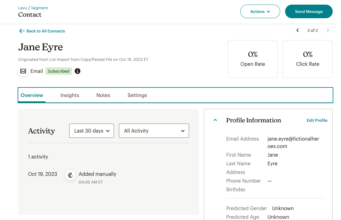 mailchimp crm