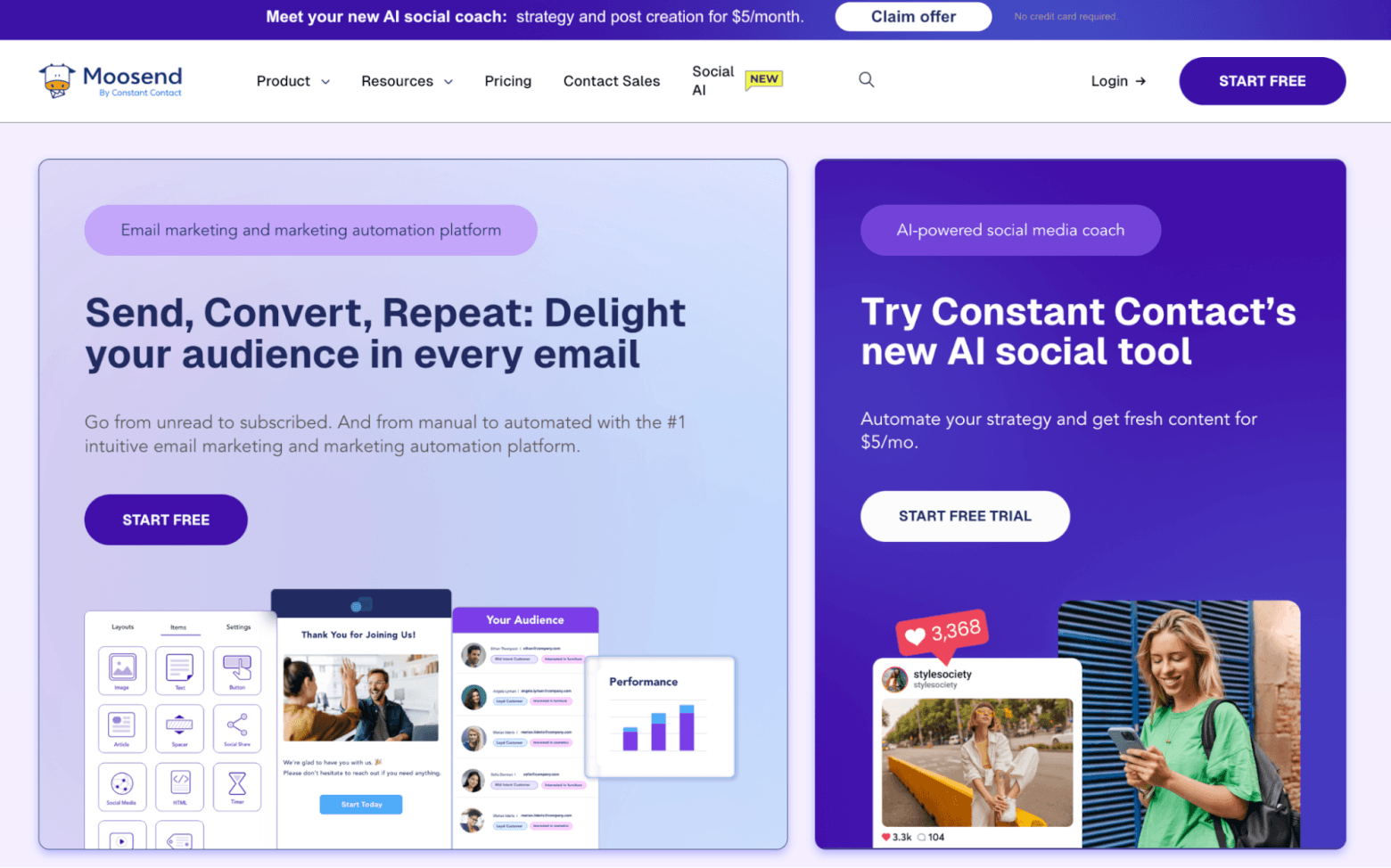 moosend nonprofits