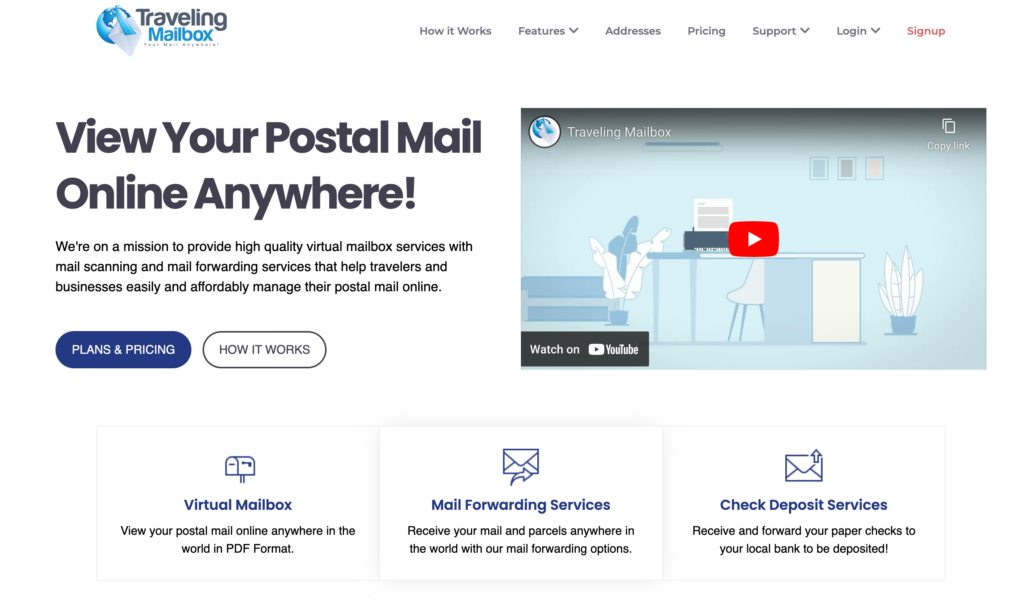 traveling mailbox
