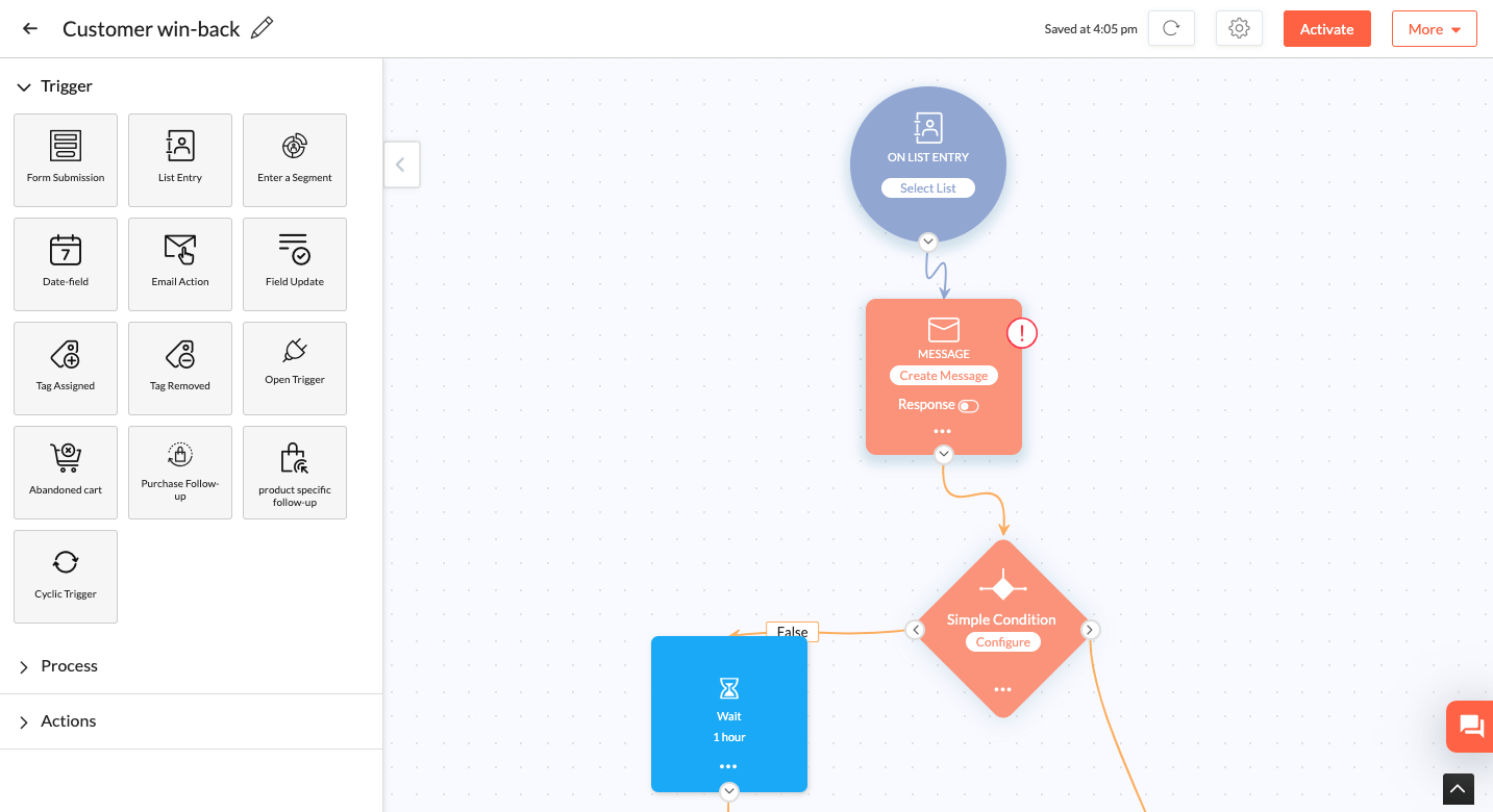 zoho automation builder