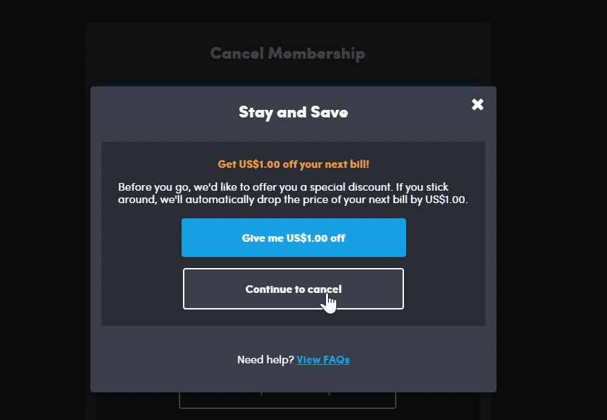 Humble choice nagging offer