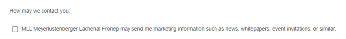 MLL Legal user consent