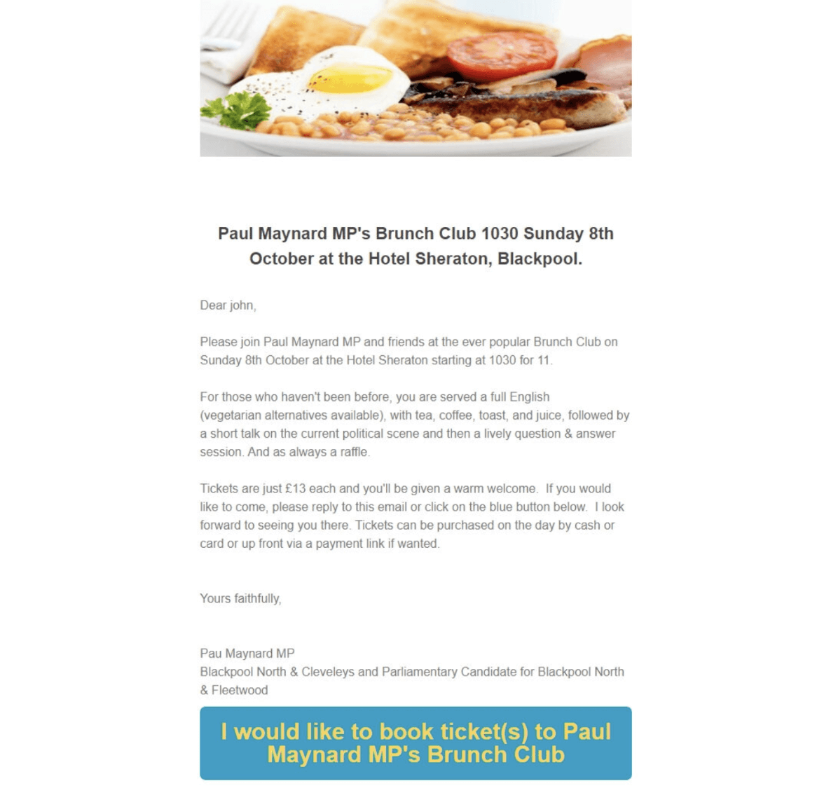 political event invitation